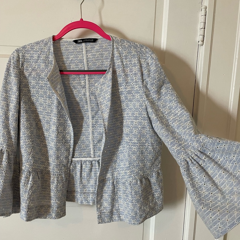 Blue Zara sweater